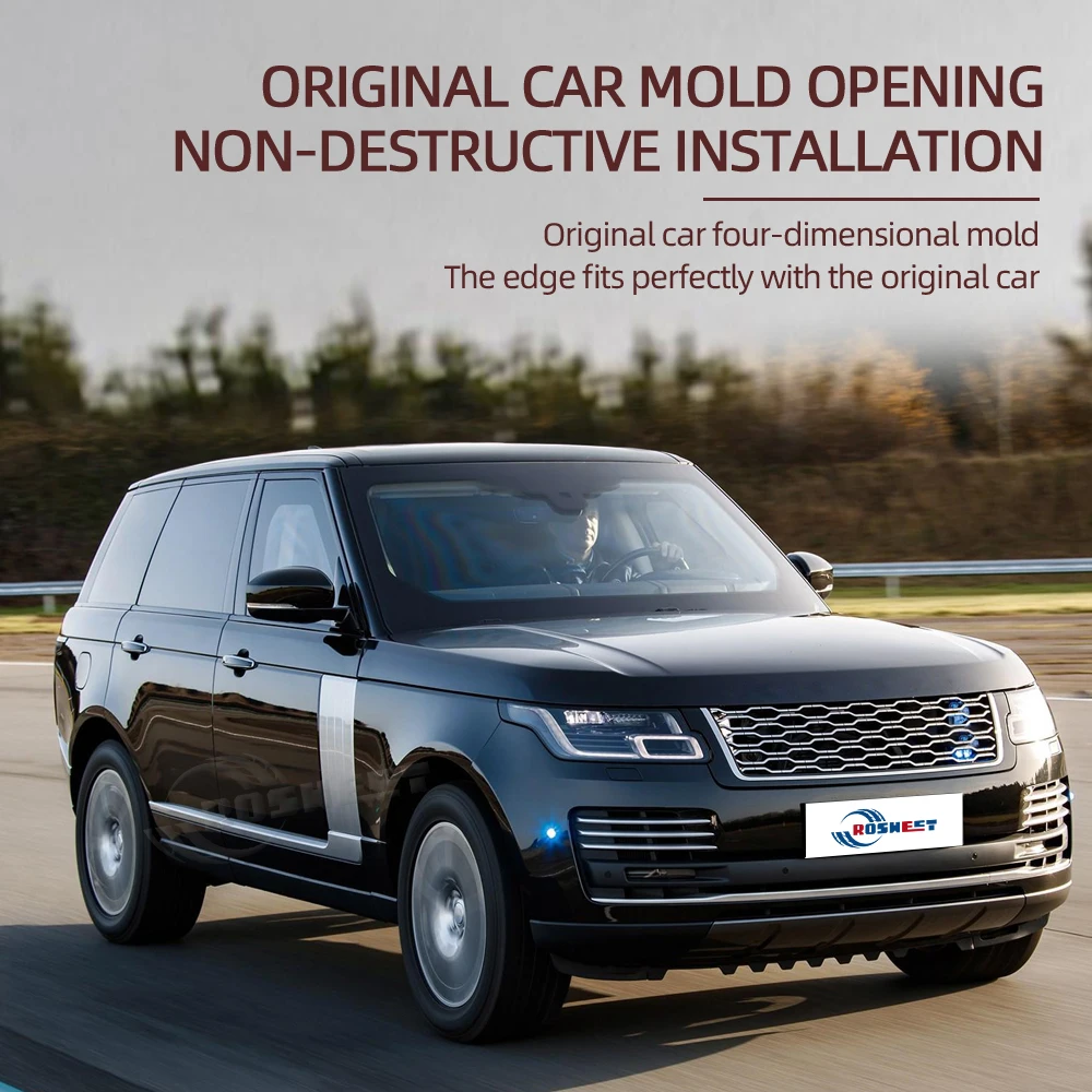 Garnitures Seuil De Porte & Capot Avant Pour Range Rover 2013-2017 - Noir