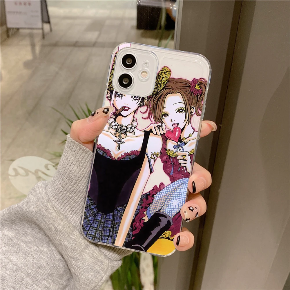 New Anime Nana Osaki Manga Phone Case For iPhone 15 14 13 12 11 Pro XS Max  Mini X XR SE 7 8 6S Plus Liquid Silicone Cover Cqoues - AliExpress