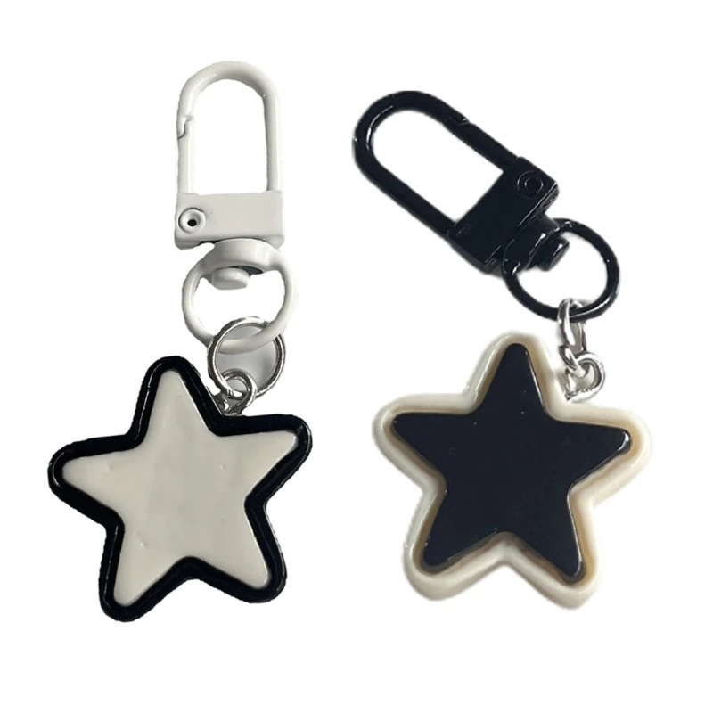 

Y2k Star Key Chains Girls Bag Car Ornaments Pendant Cartoon Keyring Pendant