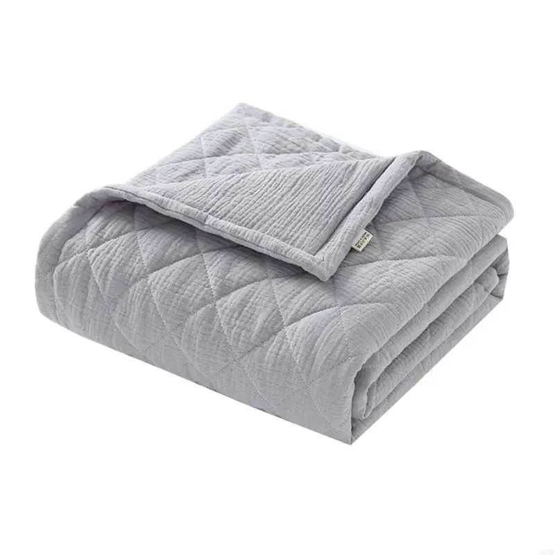 Versatile Cotton Baby Blanket Lightweight & Breathable Cover for Cribs Strollers 425F