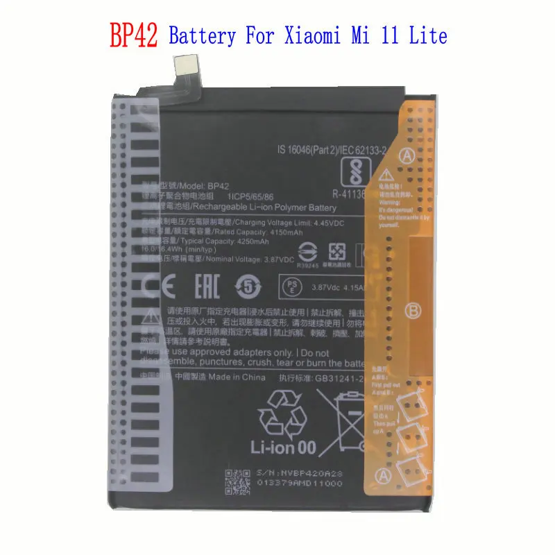 Batterie Originale Xiaomi BP42 4250mAh Pour Mi 11 Lite / Mi 11 Youth - Neuf Avec Outils
