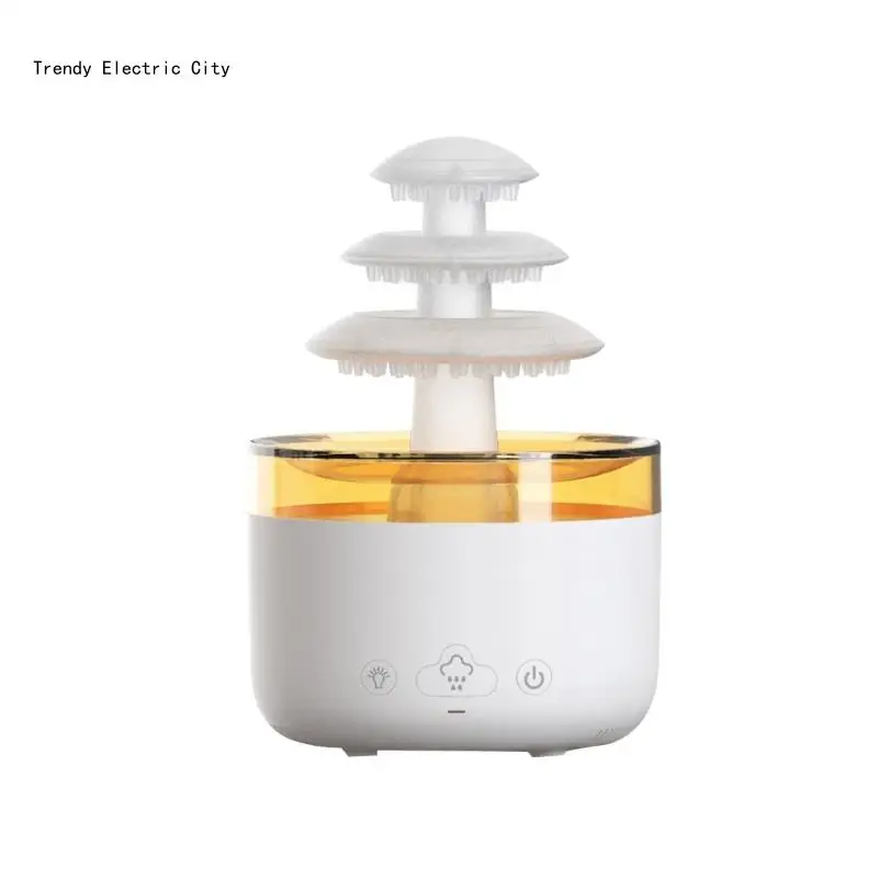 

R9CD Household Desktop Heavy Fog Cloud Rain Air Humidifier Essential Oil Home Bedroom Diffuser Purifier Cool Maker
