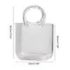 Clear Glass Vase Fish Tank Decoration Ornaments Handbag Decoration for Wedding Birthday Holiday Party Decoration 6
