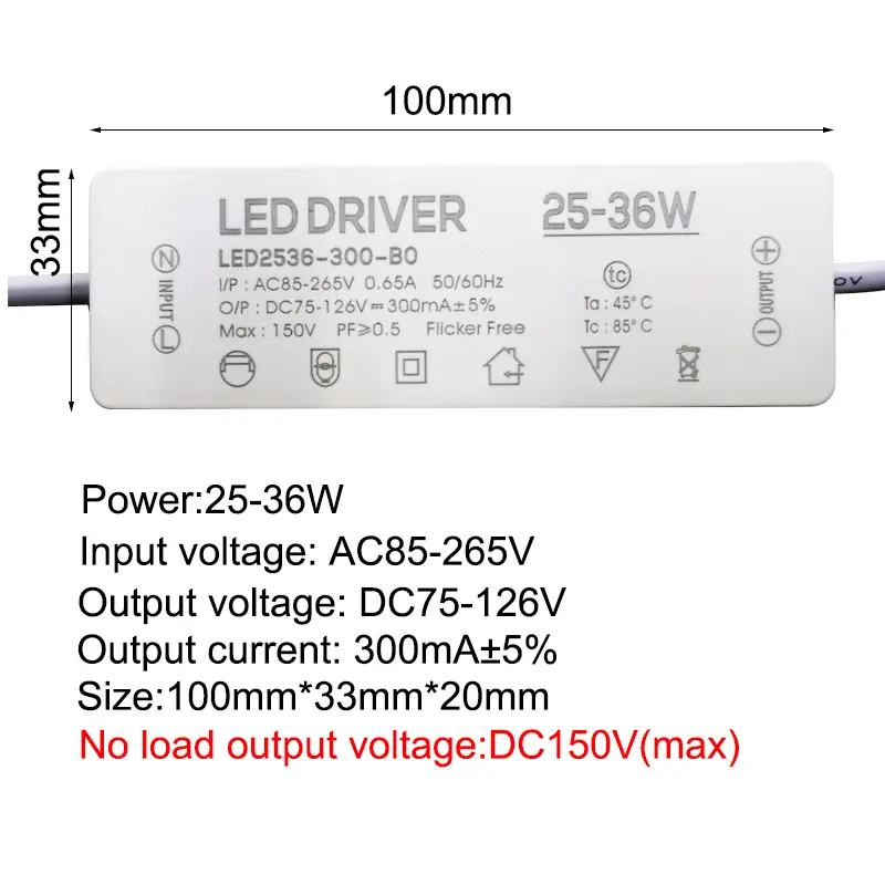 LED Driver 300mA 1W 3W 5W 7W 12W 18W 20W 25W 36W For LEDs Power Supply Unit AC85-265V Lighting Transformers For LED Power Lights - Image 6