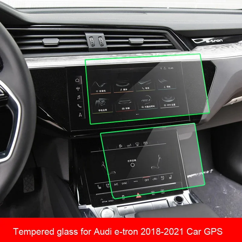 ƿ e-tron 2018-2021 ȭ  LCD ȭ ȣ ʸ ƼĿ, ڵ GPS ׺̼    ׼