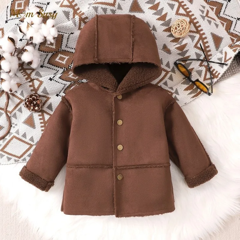 Kids Zip Hoodie Jacket - Toddler Fleece Coat For Ages 3-14 Years, Winter & Autumn Wear