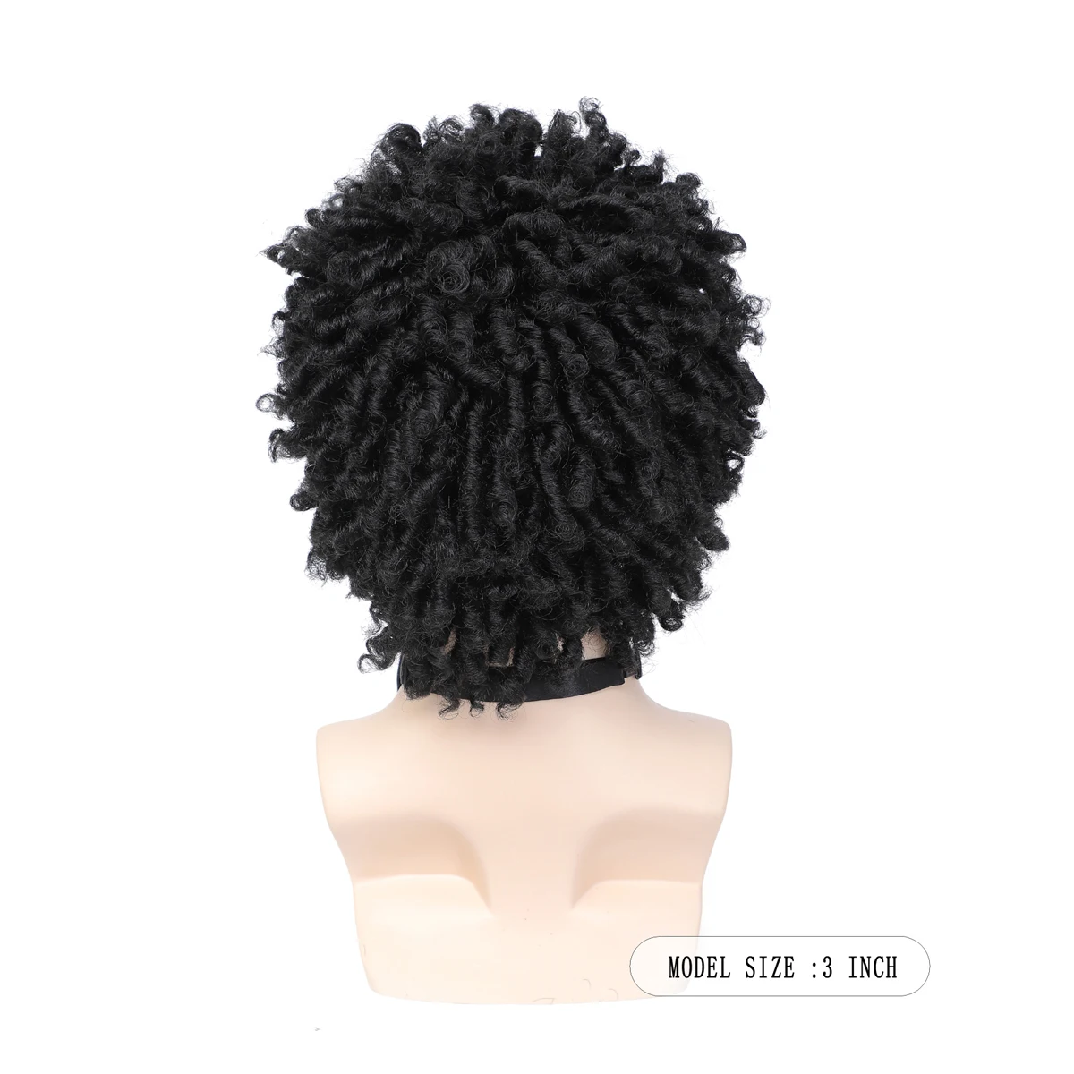 Short Afro Dreadlock Wig Afro Curly Wig Short Twist Wigs for Black men and Men Short Curly Braided Twist Dreadlock synthetic Wigs
