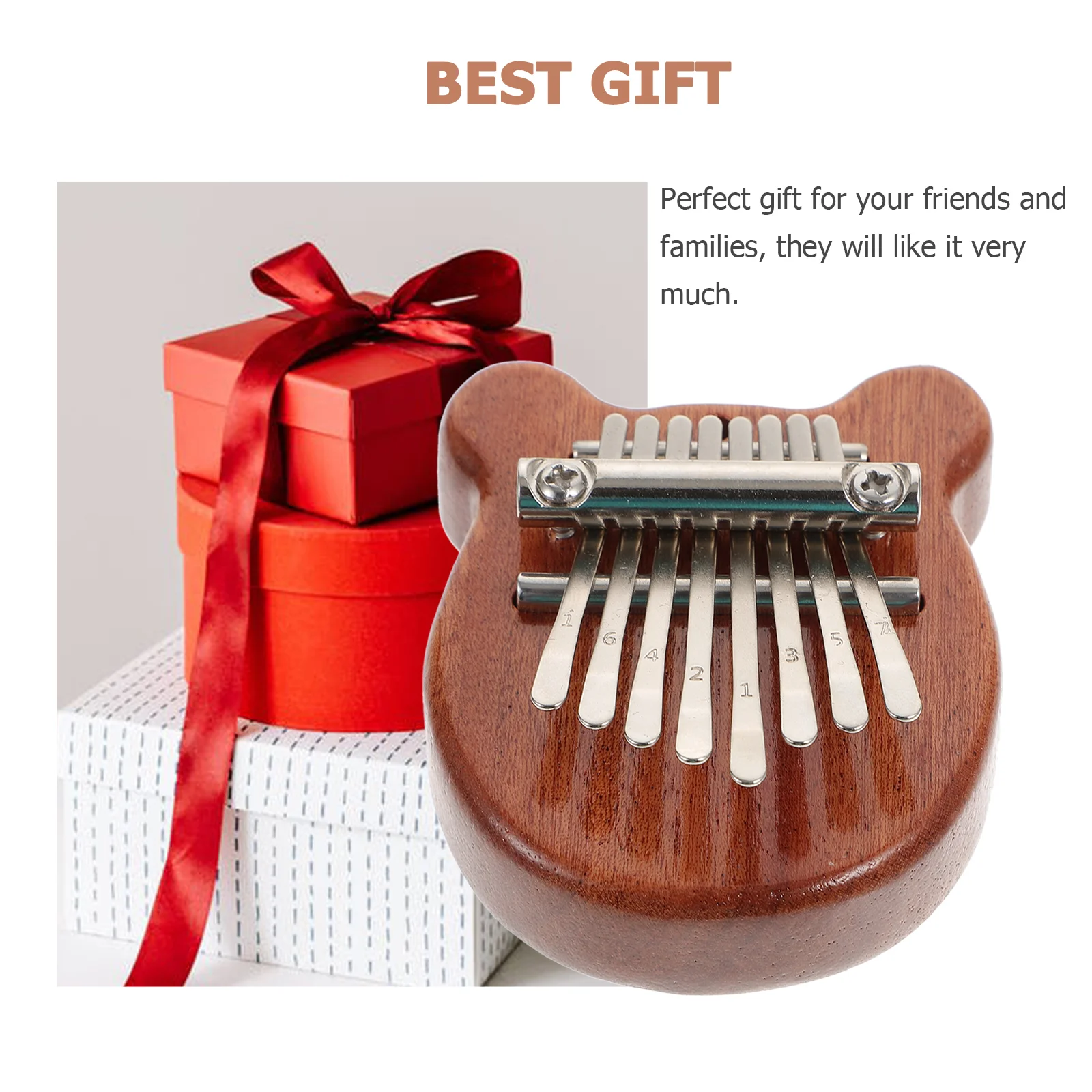 Mini Thumb Piano Adorable Finger Instrument Accessory Interesting Portable Small Musics Supply Toys