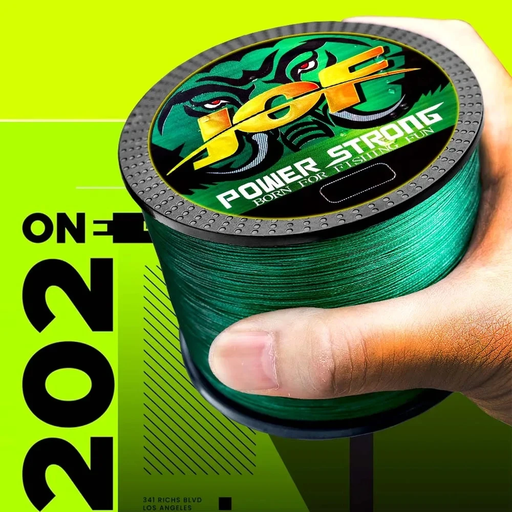 JOF intrecciato lenza Super Strong Fly Wire 100% PE multifilamento 8 fili 100M 300M 500M 1000M Carp Woven Thread Tackle