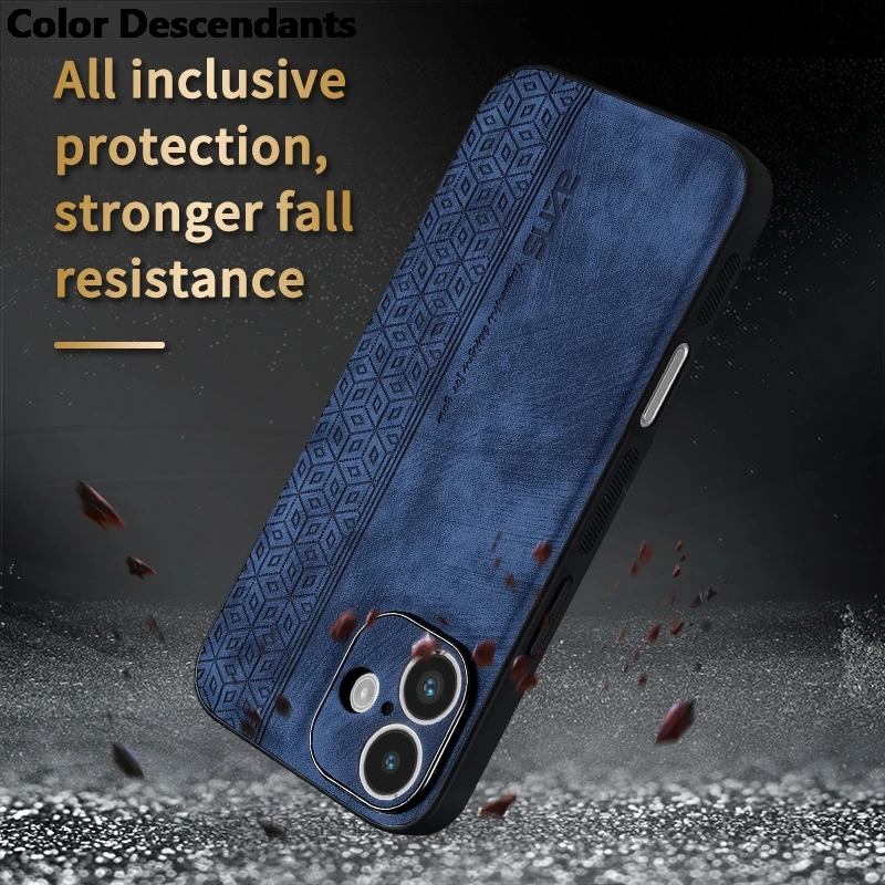 Elegant Luxury Leather Phone Case - Shockproof & Soft Cover