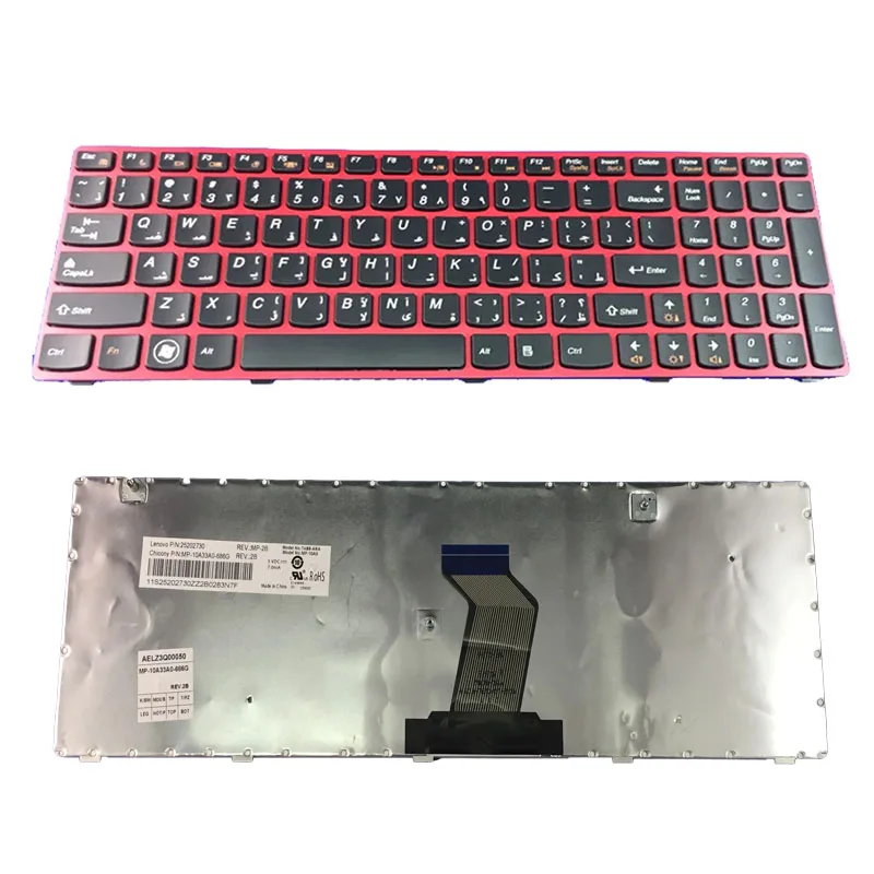 Для Lenovo IdeaPad G580 Z580 G585 V580 арабская клавиатура с красной рамкой