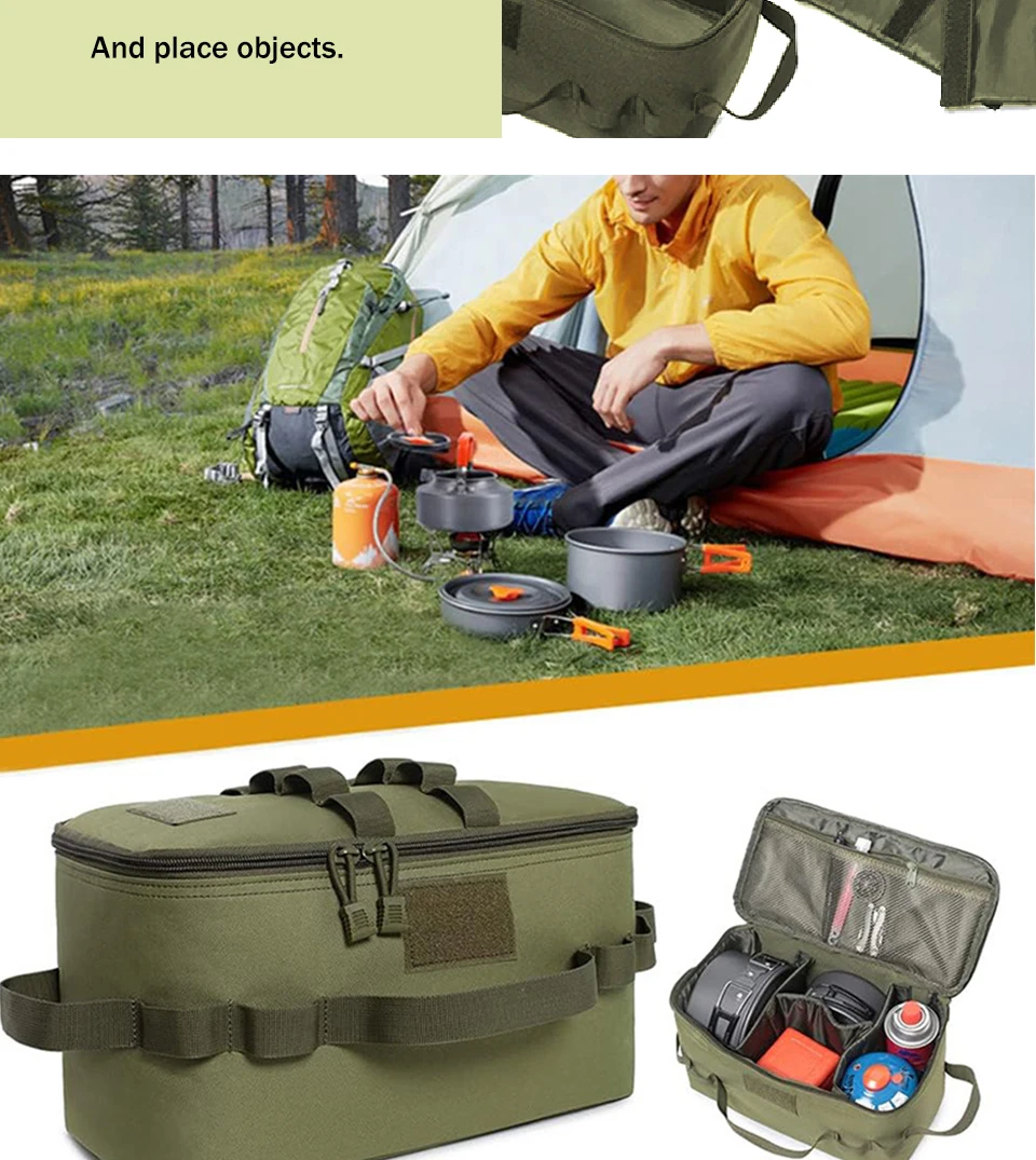 Description Picture 6 of itemFunctional Portable Folding Outdoor Camping, Picnicking, Self Driving, Cooking, Tableware Storage, Handbag