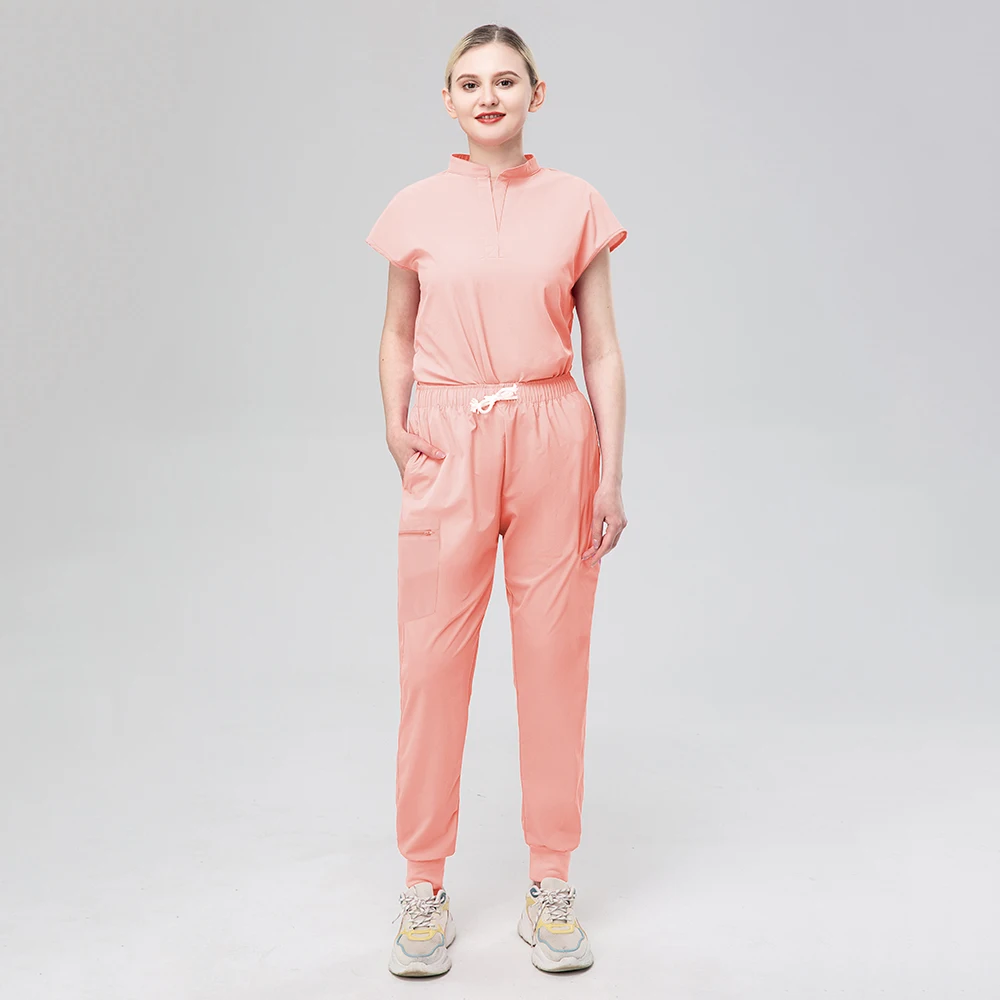 Hospital Clothing Female Scrubs Workwear Elastic Spandex Clinic Suit Breathable Cloth Operating Room Doctor Wear Nursing Uniform medical uniform