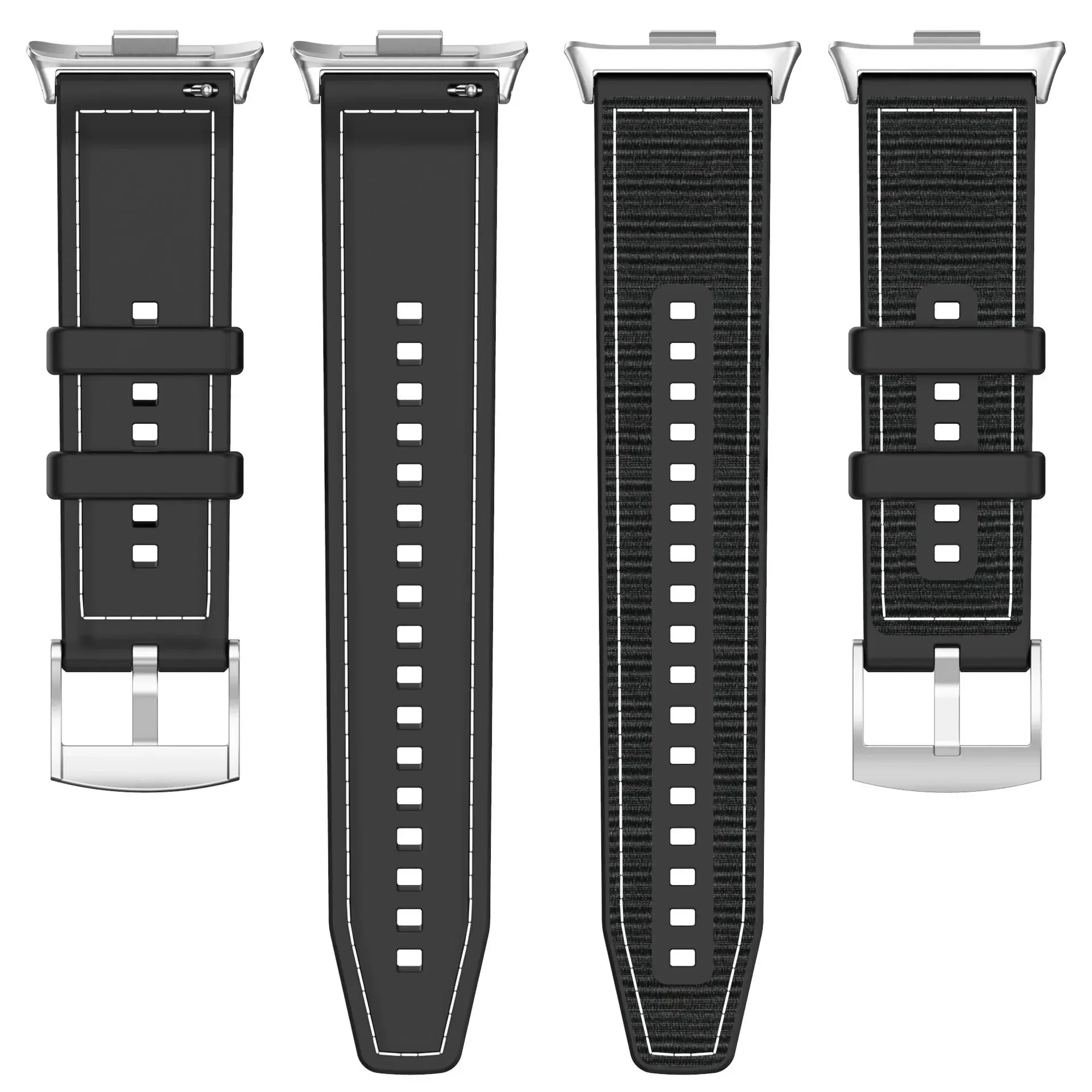 Enhanced Sports Strap Silicone Nylon Wristband Bracelet
