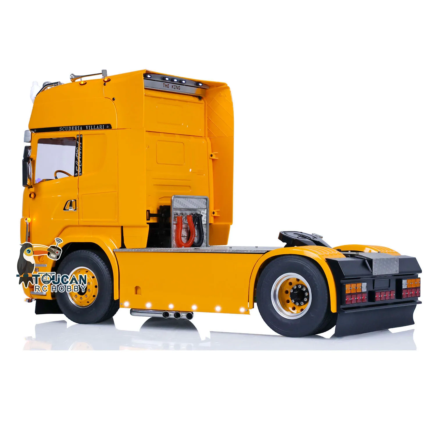 1/14 Lesu Metal Chassis 4X4 RC Tractor Truck DIY Customized Vehicle For Painted Assembled Remoted Model Car Thzh1332 4