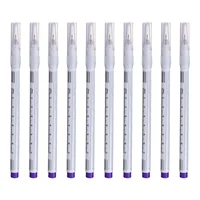 10 Pcs Tattoo Marker Skin Pen Oil Ink Painting Pencil Art Supplies Positioning Marking Surgical White Fine Tip Brushes Medical 1