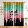 2pcs, Curtains Sweet sixteenth birthday Versatile Fabric,Without Electricity Festive Holiday Applies to All Occasions decorate 1