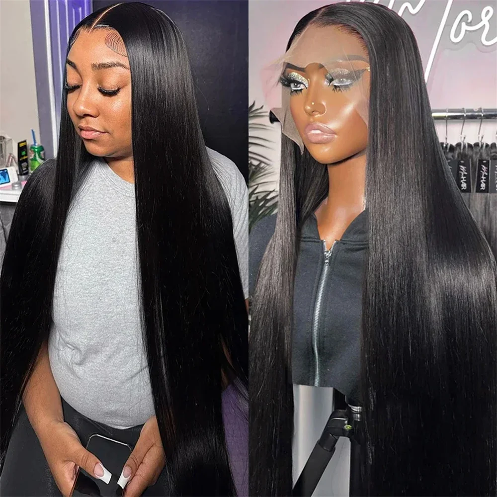 

180% Hd Lace Frontal Wig Glueless Human Wigs For Black Women 180% 13x4 Transparent Lace Front Wigs Wear And Go Pre Plucked