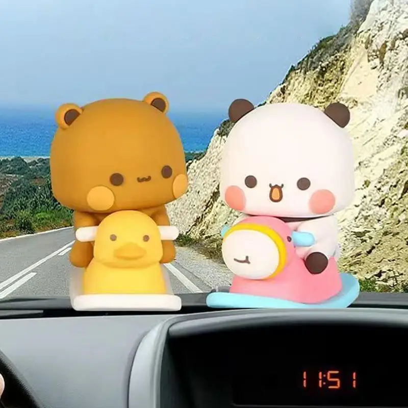 

Car Interior Decorations Doll Cartoon Bobble Figure Toy Bubu Dudu Cuddly Toy Home Gifts Interior Accessories for Bed Livingroom