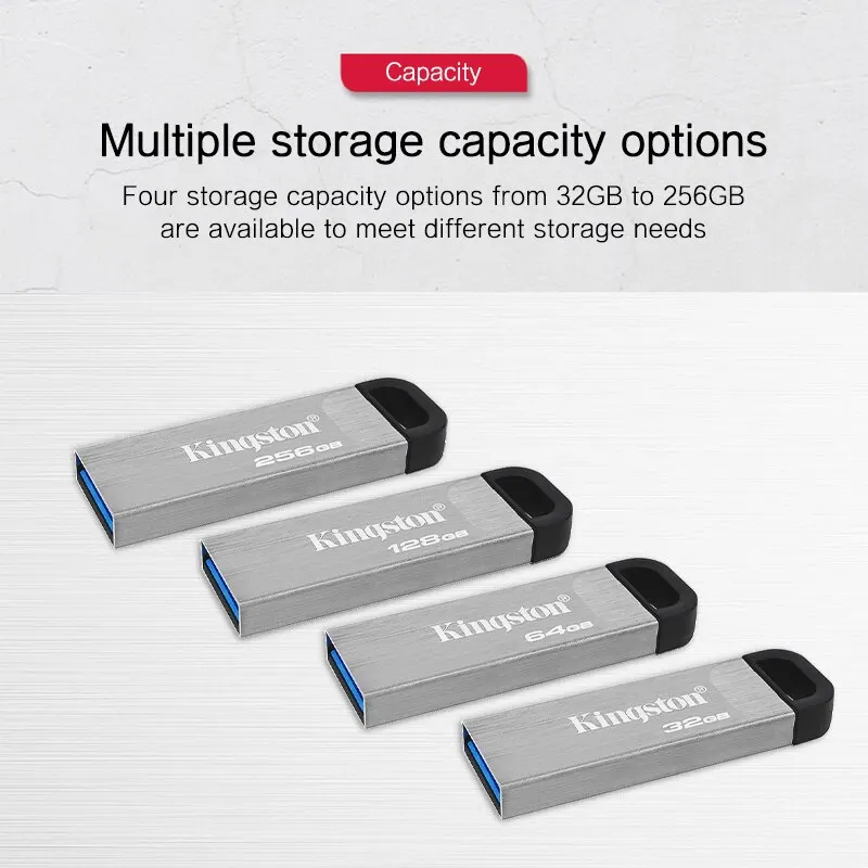 Kingston Pendrive USB Flash Drives DTKN 32GB 64GB 128GB Pen Drive 3.0 CLE USB 3.2 Gen 1 Disk Stick Desktops Laptops usb flash drive flash drive