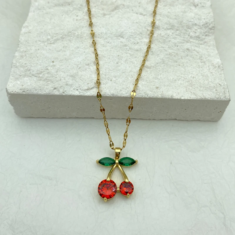 Collana Donna Goccia Dorata - Ciondolo Cavo In Acciaio Inossidabile Placcato Oro 14K