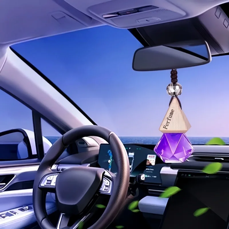 10PCS 8ML Matte Black Glass Car Diffuser Bottles, Refillable Essential Oil Pendant Cont... - SKU PBGS1553 - UGI Packaging