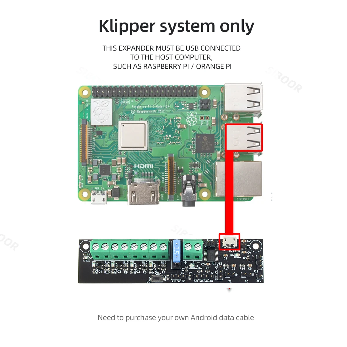 Placa de Expansão Klipper para Impressora 3d Acessórios de Expansão Nova Versão Peças Faça Você Mesmo Voron 2.4 V2.4 - Imagem 6
