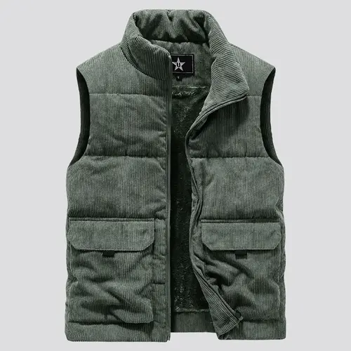 Winter Male Fleece Warm Vest Coats Men Stand Collar Army Thicken Waistcoats Clothing Mens Jacket Sleeveless Vest - Image 6