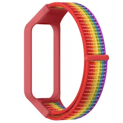 Breathable Nylon Smartwatch Strap - Soft Wristband Bracelet Accessory (Colorful)