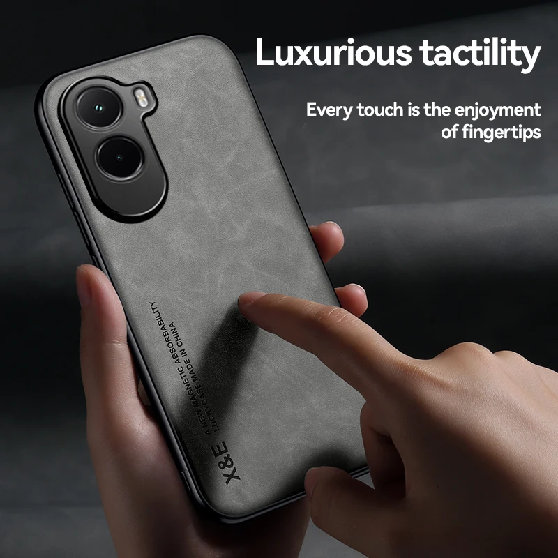 Luxury Leather Texture Shockproof Silky Feel Case with Magnetic Attraction