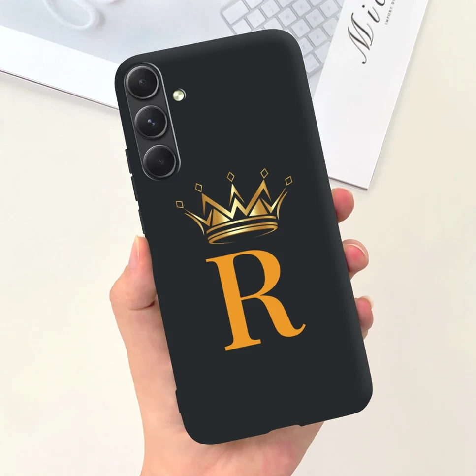 Luxury Crown Fashion Letter Soft Silicone Phone Case Cover