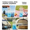 1.5/2 liter Water Bottle Portable Plastic Sports Bottle With Straw Strap Large Tumbler Gym Travel Juice Drinking Bottle BPA Free 3