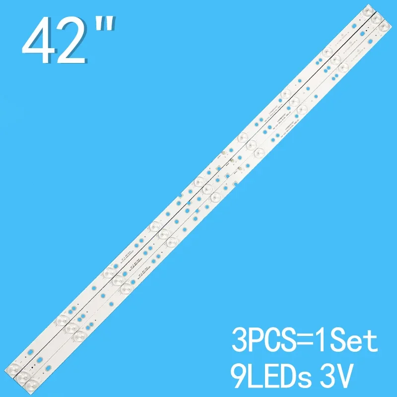 3PCS LED Backlight Strip For Haier 42'' TV RF-AE420E30-0901S-02 42A6M 42CE5100A 42A3000 42A30G LE39B3500W LE39B3300W 3pcs led backlight strip for haier 42 tv rf ae420e30 0901s 02 42a6m 42ce5100a 42a3000 42a30g le39b3500w le39b3300w