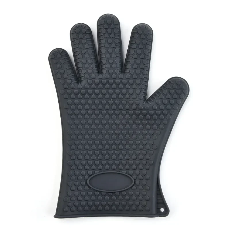 Silicone Oven Mitt Oven Gloves Heat Resistant Gloves Full Finger Hand Wrist Protection Silicone Heat Resistant Mitts New