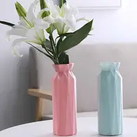 Modern Flower Vase Plastic Vase Flower Pot for Living Room Decoration Dried Flower Arrangement Vase Home Decor горшок для цветов 2