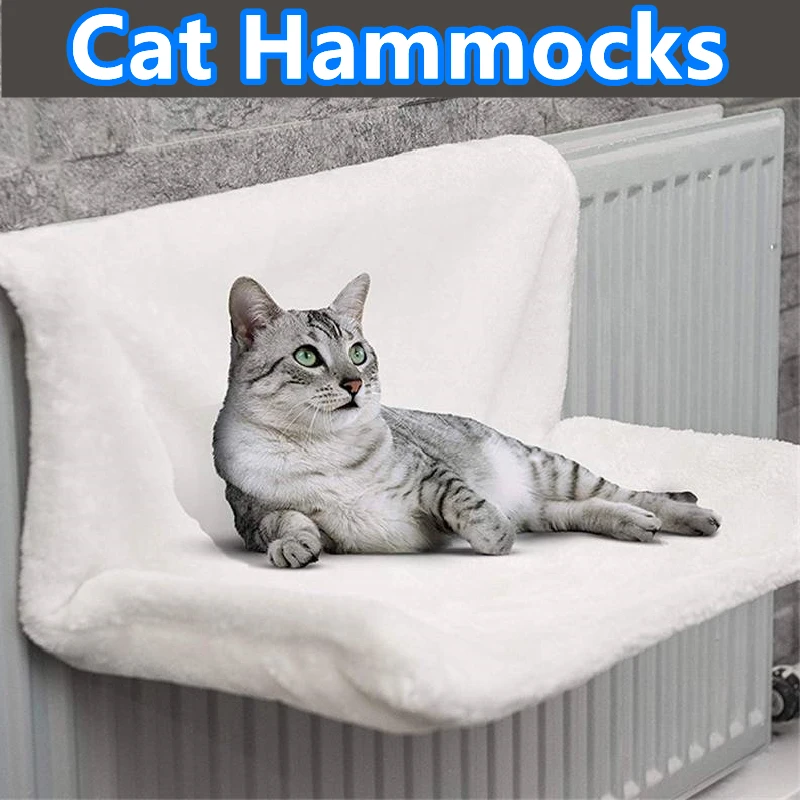 PetCatHammockRadiatorHangingBedRemovableWinterWarmFleece