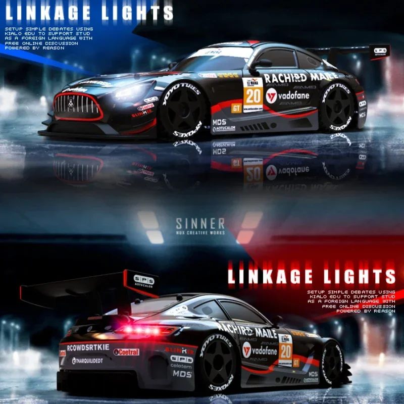 Drift Car 1:24 30km/h 2.4G Continuously Variable Speed Violent Rear Wheel Drive Gyroscope Professional Rc Cars for Adults Gifts 2