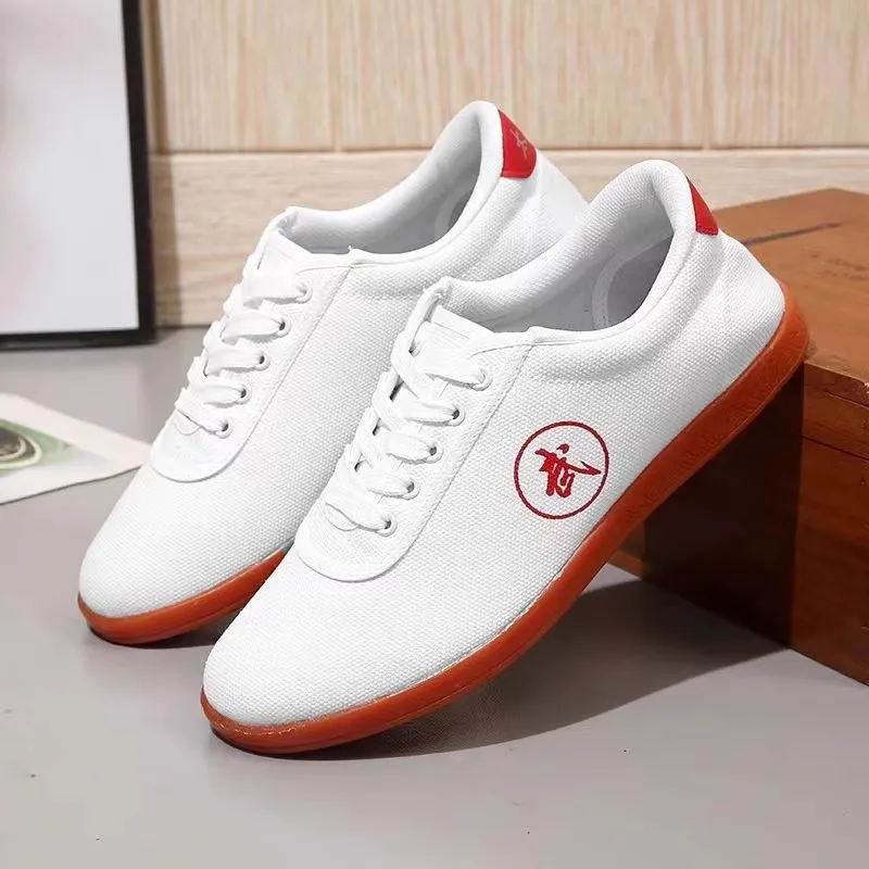 Scarpe Tai Chi traspiranti primaverili e autunnali suola muscolare bue da donna scarpe per arti marziali scarpe da allenamento autunnali Tai Chi da uomo Martial