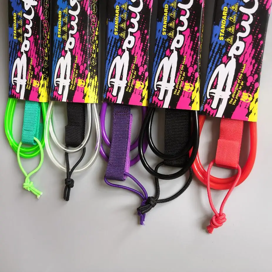 8 ft 7mm TPU foot leash surfboard foot rope colorful Bouck surf leash 6