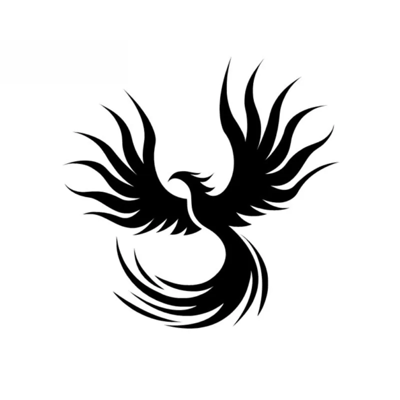 

Автомобильные наклейки, Декор, мотоциклетные наклейки, Модные животные, огненные птицы Феникс, декоративные аксессуары, креативные ПВХ, 15 см * 15 см