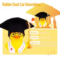 2 Set Graduation Rubber Duck,Car Duck Graduation Gift with Tassels for Kids Student Classroom Party Favors 2
