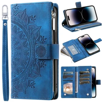 Leather Flip Case For Samsung Galaxy S26 S25 S23 S24 Ultra S22 S21 Plus S20 FE + Note 20 10 9 Card Wallet Embossing Phone Bag 1