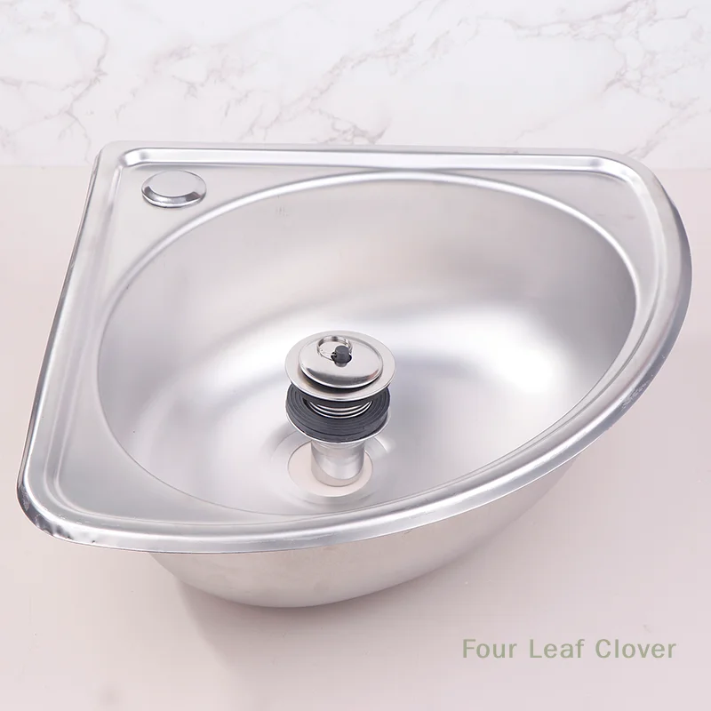 RV Kitchen Sink Stainless Bathroom Basins Camper Vegetable Corner Motorhome Bar Steel Small Single Bowl Drop Tub kitchen sink