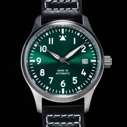 SEESTERN Mens Watch Automatic Mechanical Wristwatches Luminous Sapphire Crystal Waterproof NH35 Movement Military Air Force New