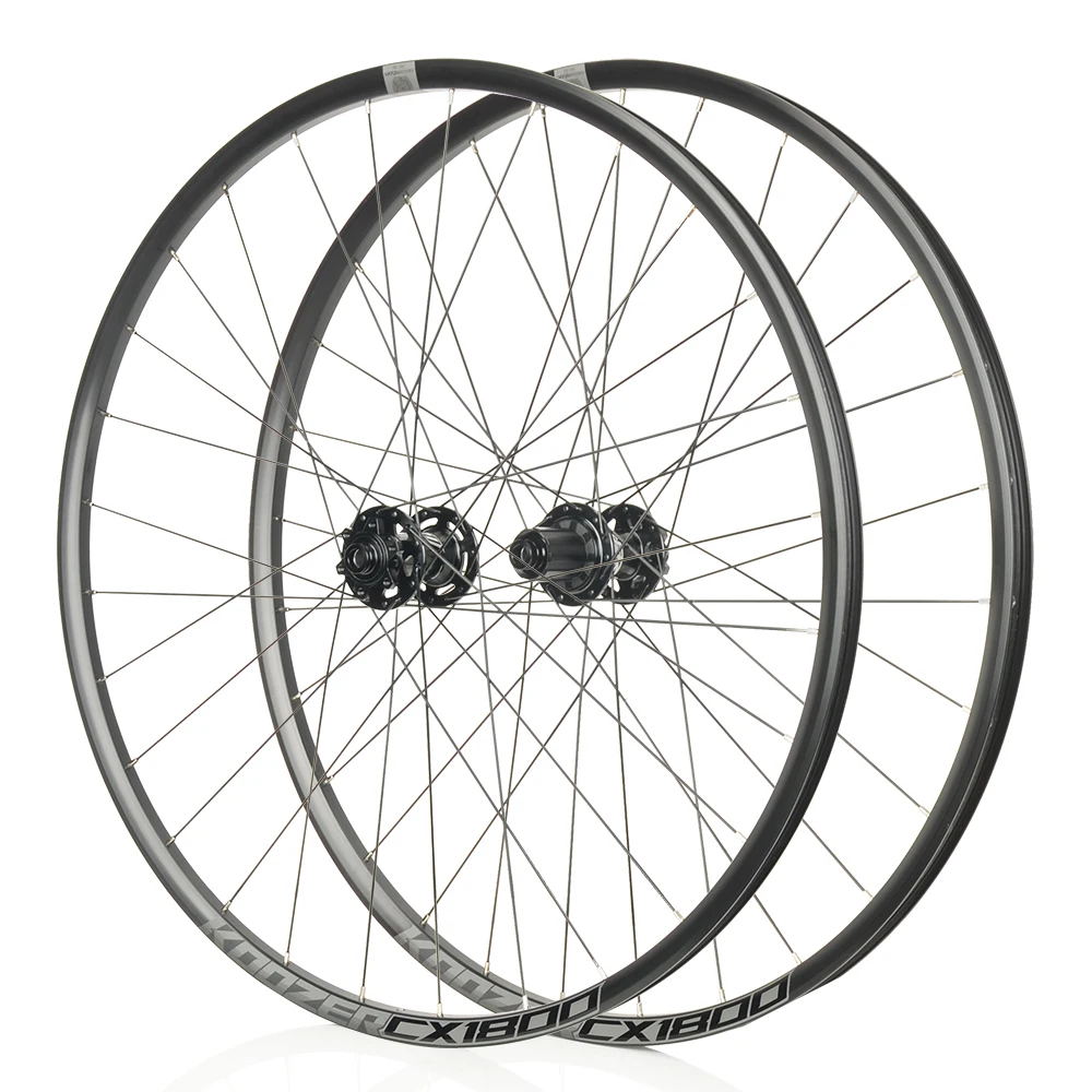 KOOZER CX1800 Gravel offroad wheel Aluminum alloy disc wheelset road disc brake wheel 700c 28H 2/4 bearing wheelset road bike wheelset