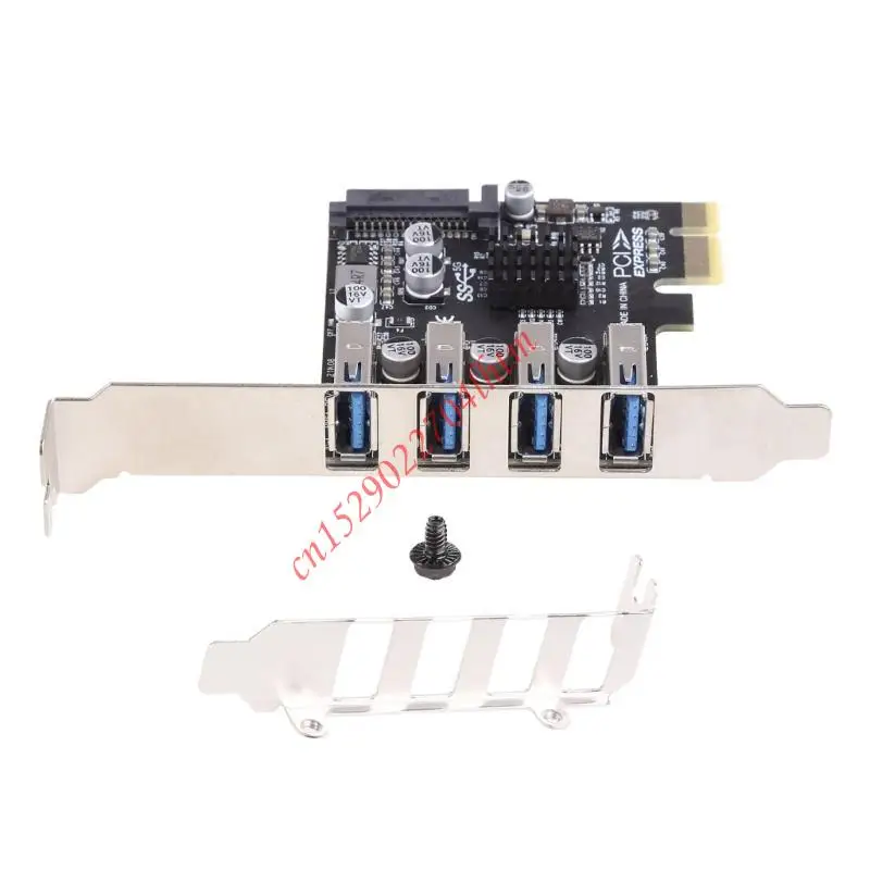 4 포트 PCIe-USB 확장 카드 7 8 10 연결 Adapte 72XA용 Express 카드 데스크탑용 USB