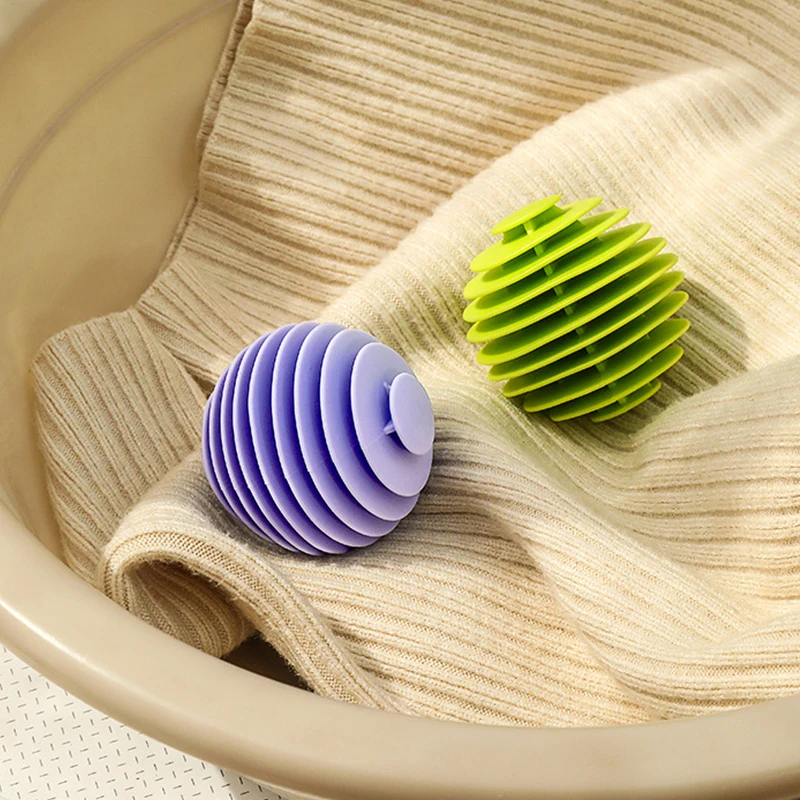 Rubber Laundry Ball Clothing Hair Cleaning Laundry Ball Household Anti-winding Washing Machine Tool Reusable