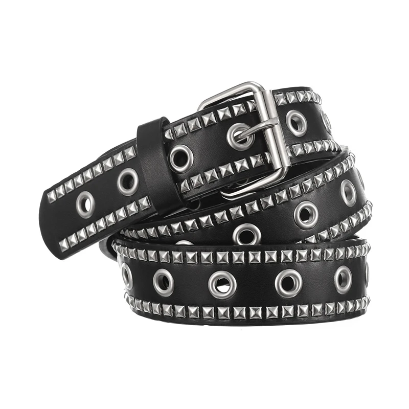 1pc Fashion New Metal Belt Men And Women Punk Hardware Jeans Belt Y2K Designer Belt Women's Belt