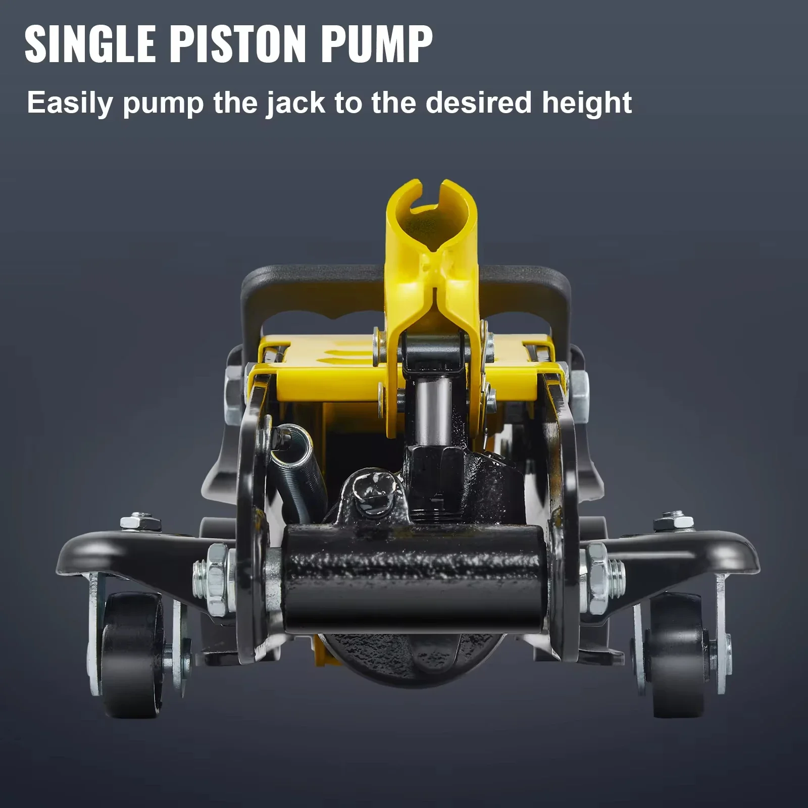 Hydraulic Floor Jack 2.5T Floor Hydraulic Jack Pneumatic Low Profile Heavy-Duty Steel Racing Single Piston Lift Pump