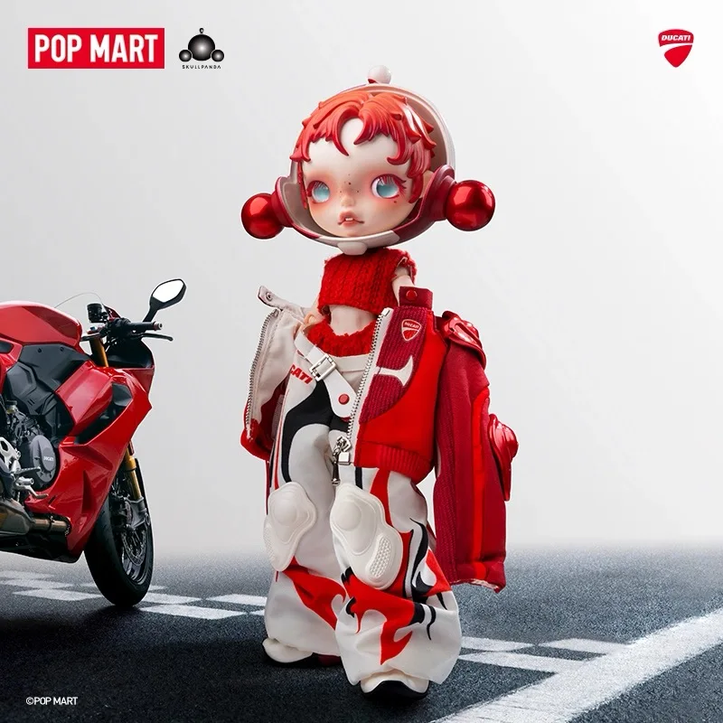 POP MART SKULLPANDA DUCATI 1/6 BJD Anime Action Figure Ornament